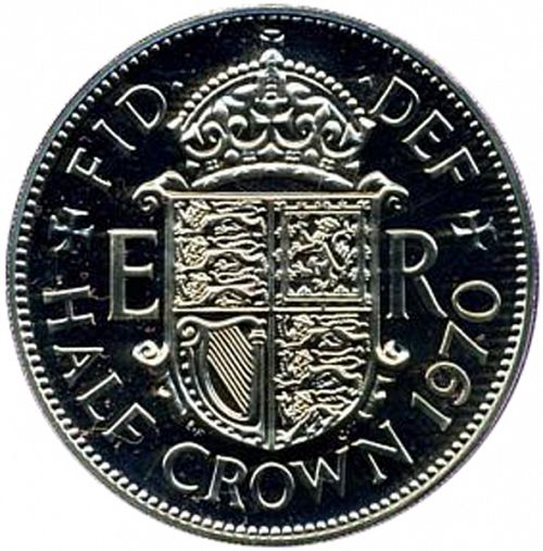 Halfcrown Reverse Image minted in UNITED KINGDOM in 1970 (1953-70  -  Elizabeth II)  - The Coin Database