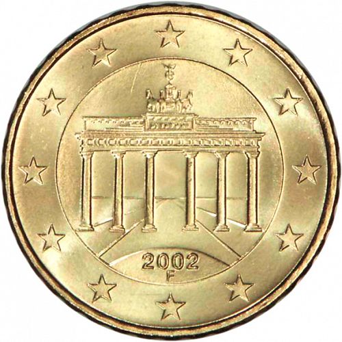 10 cent Obverse Image minted in GERMANY in 2002F (1st Series)  - The Coin Database