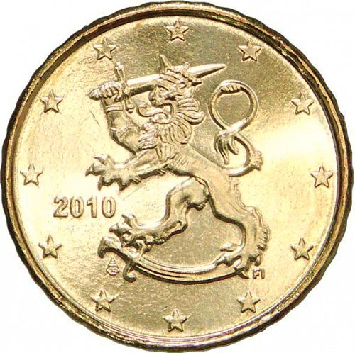 10 cent Obverse Image minted in FINLAND in 2010 (3rd Series - Mint Mark moved)  - The Coin Database