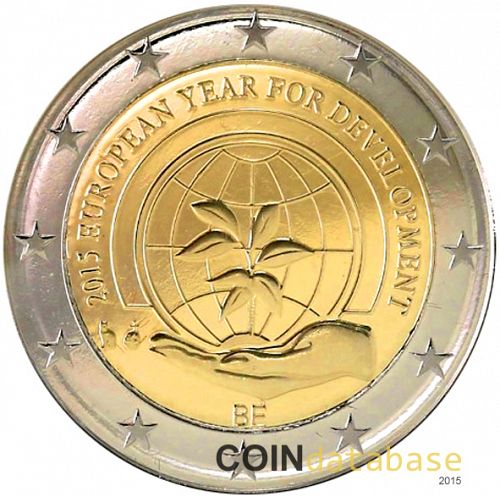 2 € Obverse Image minted in BELGIUM in 2015 (2015 European Year of development)  - The Coin Database