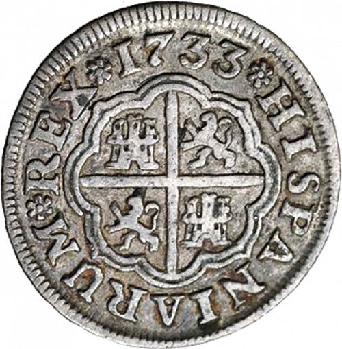 1 Real Reverse Image minted in SPAIN in 1733PA (1700-46  -  FELIPE V)  - The Coin Database