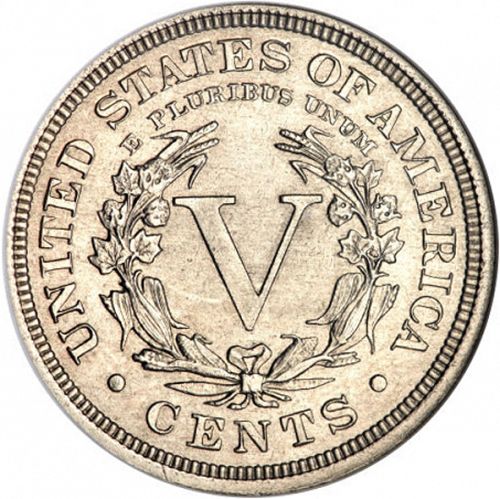 5 cent Reverse Image minted in UNITED STATES in 1913 (Liberty)  - The Coin Database